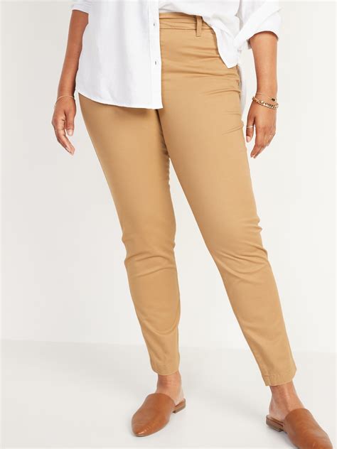 Mid Rise Skinny Everyday Khakis For Women Old Navy