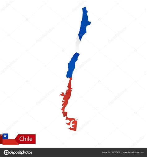 Chile Map With Waving Flag Of Country Stock Vector By ©boldg 163727478