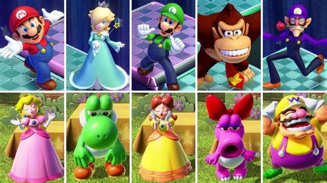 Mario Party Superstars All Character Win Loss Animations YouTube