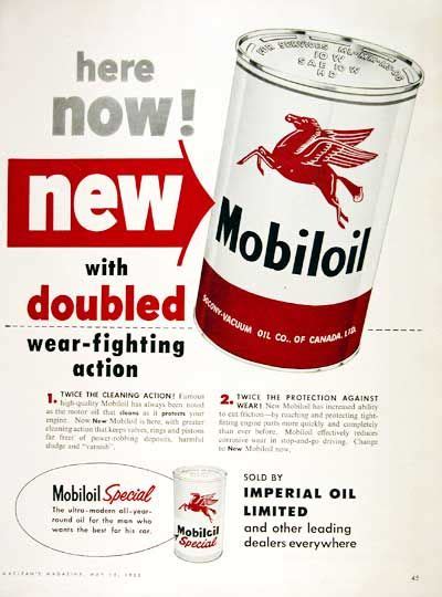 1955 Mobil Oil Motor Oil Classic Vintage Print Ad Motor Oil Oils