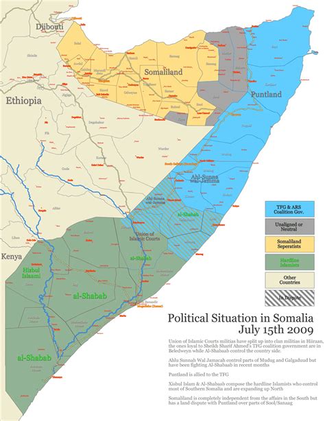 Somalia States Regions Districts Mapsof Net