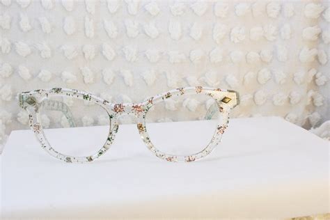 Sparkle Cat Eye 1950 S Glitter Eyeglasses Clear Horn By Diaeyewear