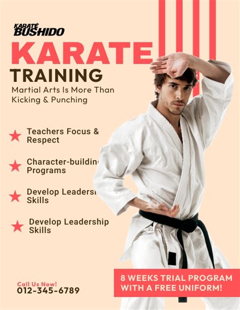 Karate Ads Template Postermywall
