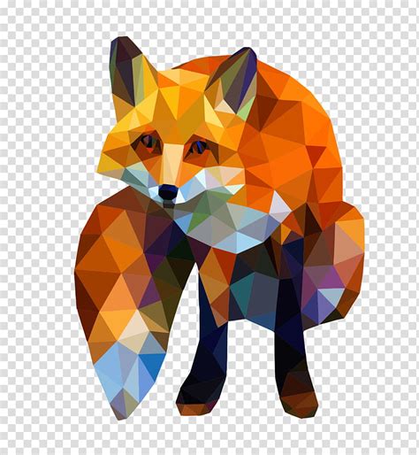 Abstract Geometric Fox Drawing Just One Of Millions Of High Quality