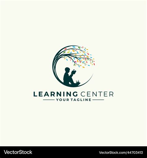 Learning Center Logo Design Template Royalty Free Vector