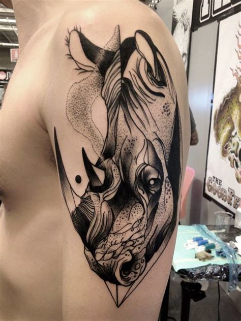 16 Sturdy Rhino Tattoos Tattoodo