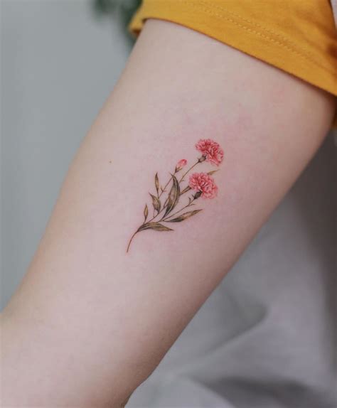 April Birth Flower Tattoo