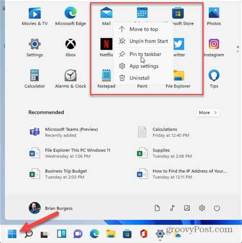 How To Pin Apps From The Windows 11 Start Menu To The Taskbar Groovenews
