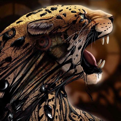 Pin By Rayne Braxton On Creepy Bizarre But Cool Tiger Art Digital