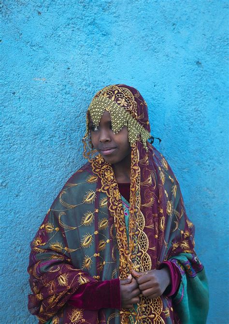 Miss Fayo An Harari Girl In Traditional Costume Harar Ethiopia © Eric Lafforgue