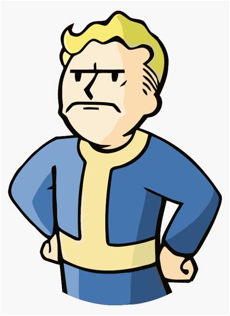 Vault 81 Unhappy Boy Angry Vault Boy Hd Png Download Kindpng