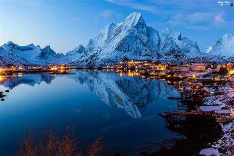 `a` Village On Lofoten Islands Norway Stock Image Image Of Norway 405