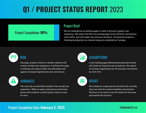 Simple Weekly Status Report Template Ppt Contoh Gambar Template