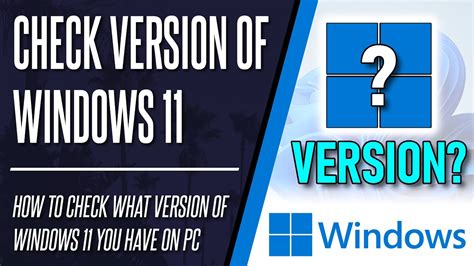 How To Check What Version Of Windows 11 You Have Pc And Laptop Youtube