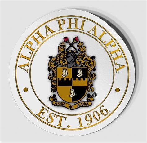 Alpha Phi Alpha Circle Crest Shield Decal Sale Greek Gear