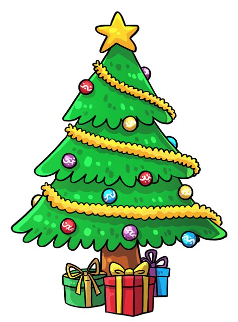 Cartoon Christmas Tree Clipart Best