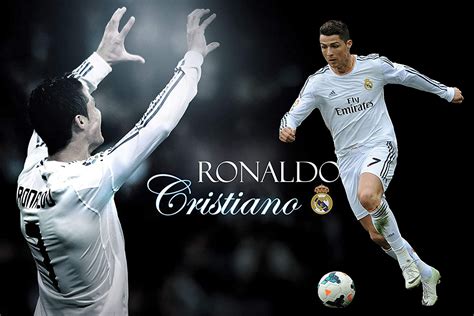 Signoogle Football Player Cr7 Cristiano Ronaldo 3d Printed Stickers Posters Large For Wall
