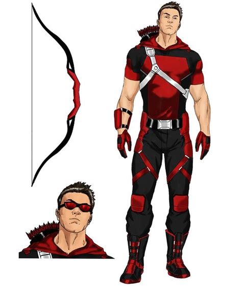 Red Arrow Redesign Superhero Design Superhero Super Hero Costumes