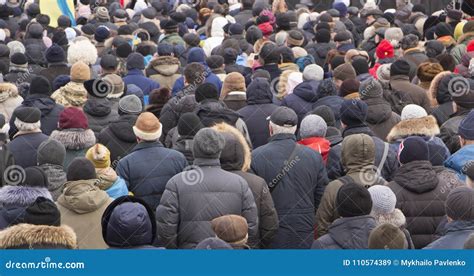 A Large Crowd Of People On Demonstrations Or Protests Editorial Stock Image Image Of Mass