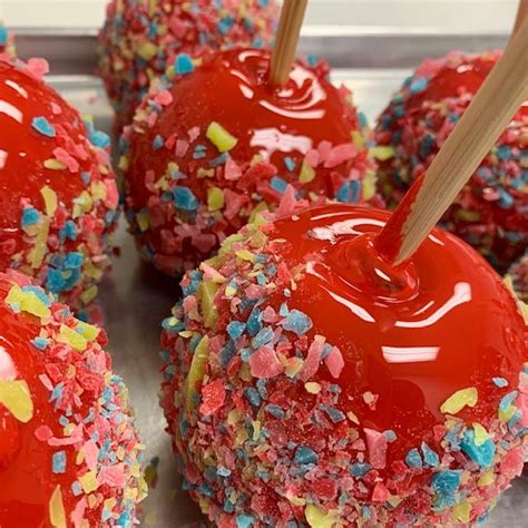 Mini Candy Apple With Nerd Candy Mini Candy Apples Gourmet Candy