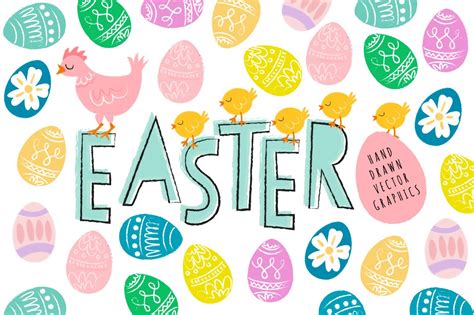 Happy Easter Illustrations Custom Designed Illustrations Creative