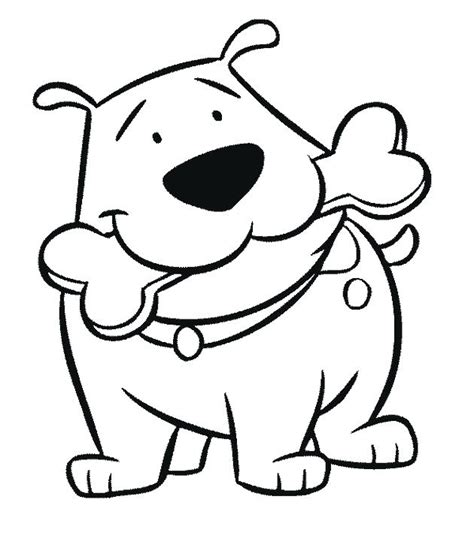 Cute Cartoon Dog Coloring Pages At Free Printable