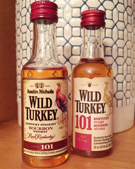 Wild Turkey 101 2008 And 2015 Mini Bottles Rare Bird 101