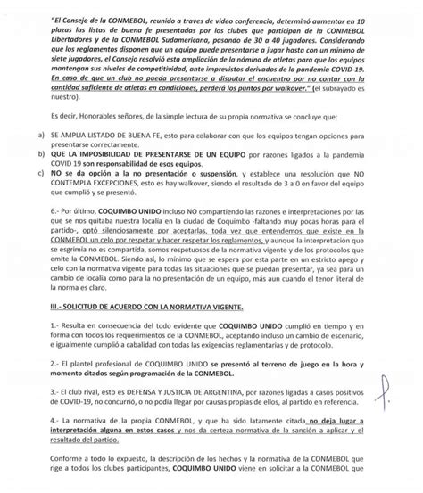 Tanto cruzados como la anfp no informaron los motivos del por qué se. Las exigencias de Coquimbo Unido a la Conmebol | Tele 13