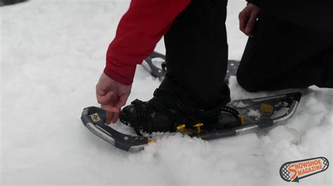 How To Put On Snowshoes Youtube