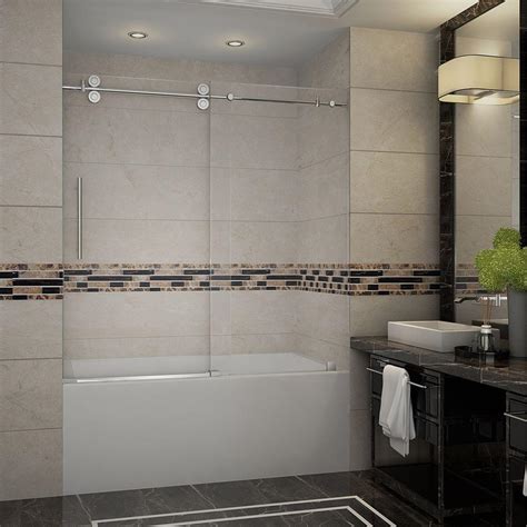 2,090 glass frameless bathtub doors products are offered for sale by suppliers on alibaba.com, of which shower rooms accounts for 10%, shower there are 493 suppliers who sells glass frameless bathtub doors on alibaba.com, mainly located in asia. Aston Langham 60 in. x 60 in. Completely Frameless Sliding ...