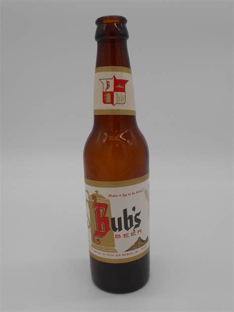 Bubs 12 Ounce Beer Bottle Treasures Under Sugar Loaf Antiques