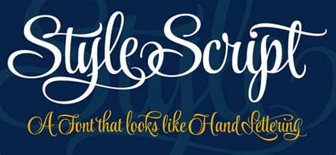 Here are 50 free handwriting fonts you can incorporate into your designs to give them a unique, handwritten feel (without the time and hassle. Style Script font looks like hand lettering