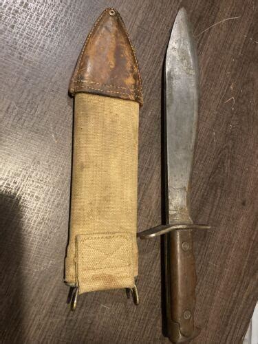 Original Ww1 Bolo Knife Us Mod 1917 Plumb Phila 1918 And Holder