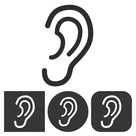 Ear Vector Icons Stock Vector Image By ©lovemask 107929018