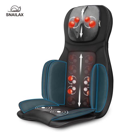Snailax Full Body Shiatsu Back Massage Chair Pad Kneading Neck Massager With Heat Full Back