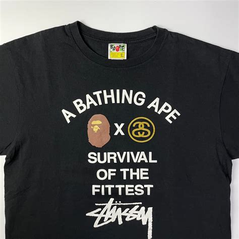 Stussy X Bape 스투시 베이프 티셔츠 후루츠패밀리