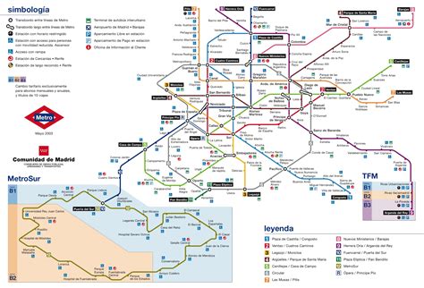 Мадрид карта метро и туристическая карта