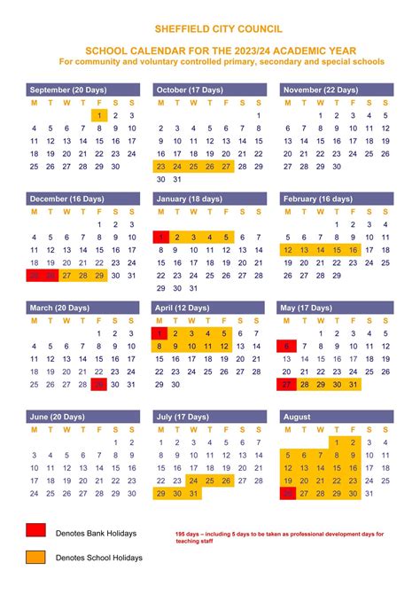 Sheffield Academic Calendar Janel Othelia