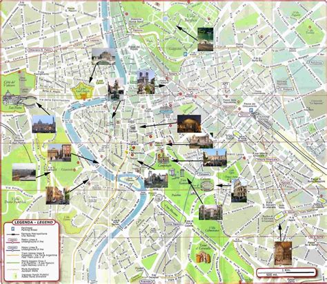 Map Of Rome Carte Rome Carte Touristique Rome