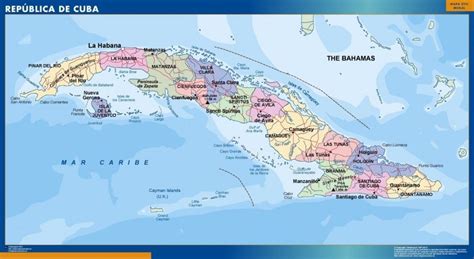 Cuba Political Map Digital Maps Netmaps Uk Vector Eps And Wall Maps