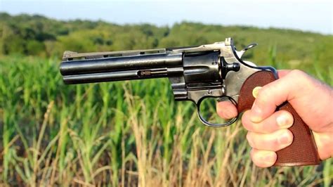 Shooting A 1959 Colt Python Revolver Youtube