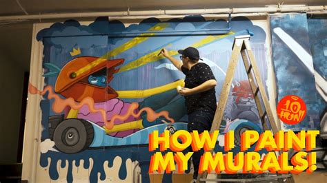 How I Paint Murals Mural Tutorial Video Youtube