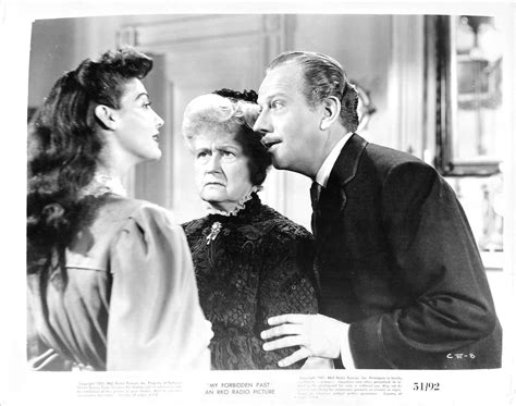 Ava Gardner Lucile Watson And Melvyn Douglas In My Forbidden Past