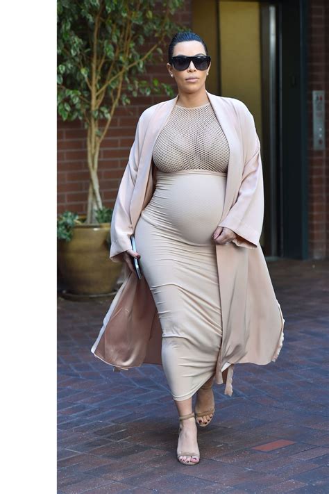 Kim Kardashian Is Keeping Up With Sheer Maternity Looks Kim