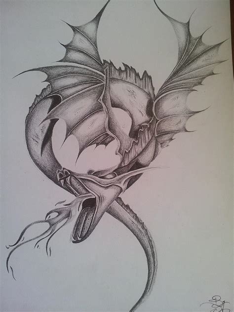 Try to quickly sketch your idea without any details—just the. Fantasy Dragon Pencil DRAWING - Realistic by ...