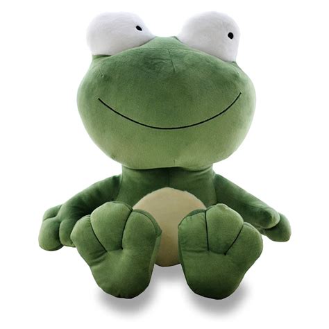 New Creative Plush Frog Toy Lovely Big Eyes Green Frog Doll About 70cm