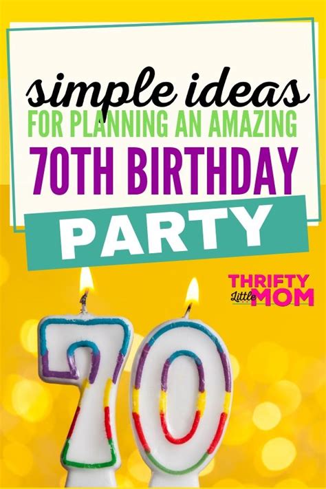 A 70th birthday is a epic milestone birthday. 70th Birthday Party Ideas For a Memorable Celebration ...
