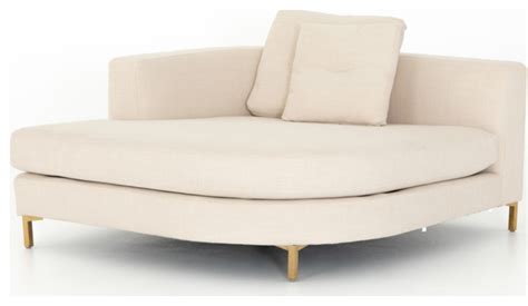 Glenna Left Arm Rounded Chaise Piece Contemporary Indoor Chaise