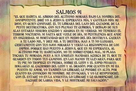 Salmos 91 Printable Psalm 91 In Spanish Bible Poster Etsy Salmo