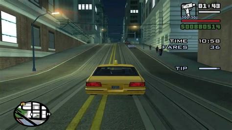 Grand Theft Auto San Andreas Side Mission Taxi Driver Youtube